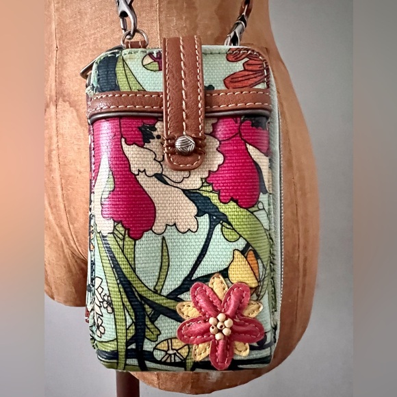 Sakroots Small Crossbody Wallet/Phone Floral Peace Purse EUC - Picture 10 of 11